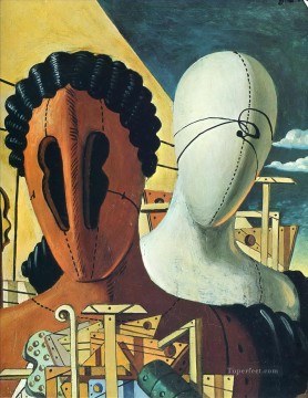  1926 Pintura al %C3%B3leo - las dos máscaras 1926 Giorgio de Chirico Surrealismo